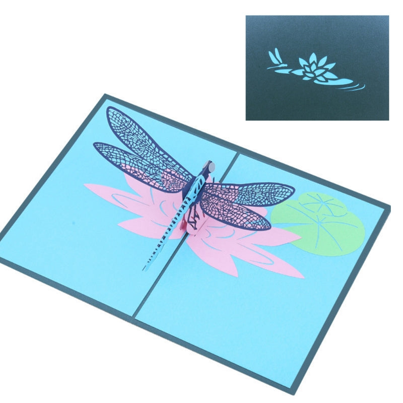 3D Dragonfly Pop Up Card and Envelope