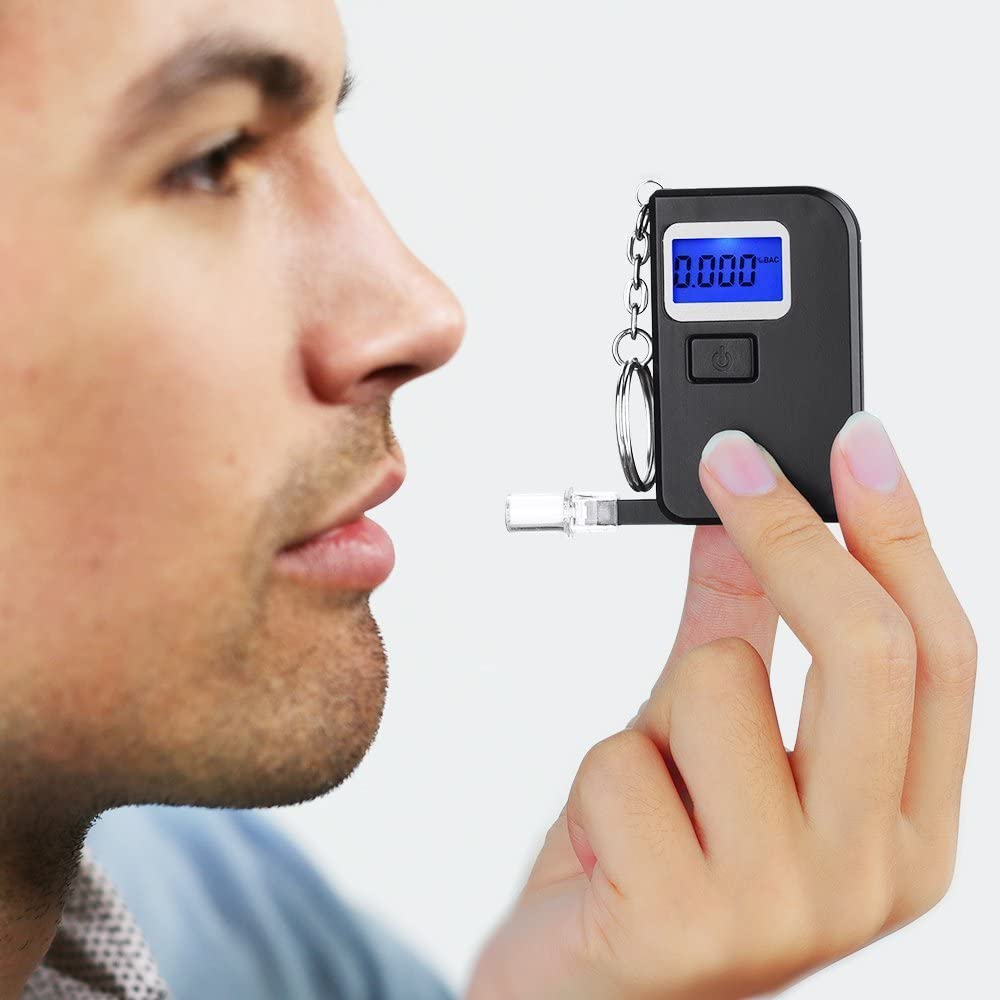 Breathalyzer - Digital Blue LED Screen - Portable