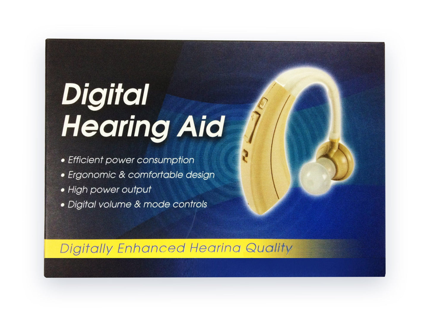 Alterion Digital Hearing Amplifier - VHP-220 - Personal Sound Amplifier - 3 Batteries 1.5V/620mAh Included - 500h Battery Life