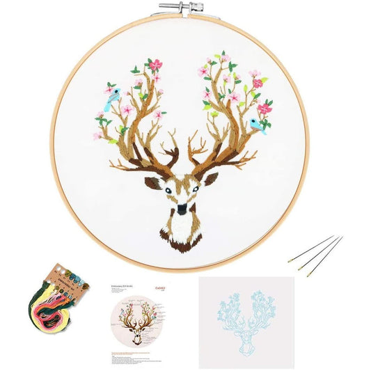 Embroidery Starter Kit with Pattern Deer