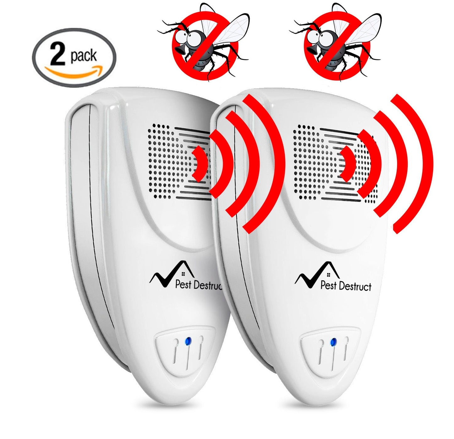 Ultrasonic Fly Repeller - PACK of 2