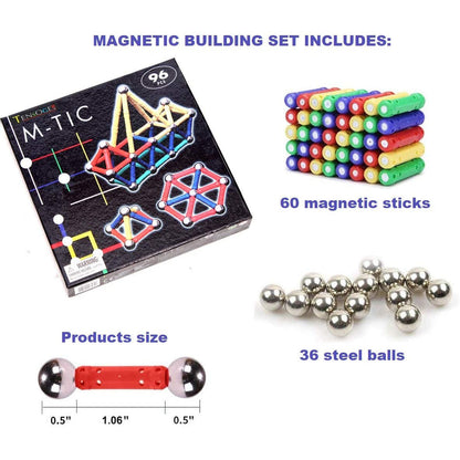 Magnetic Building Set 96 Piece