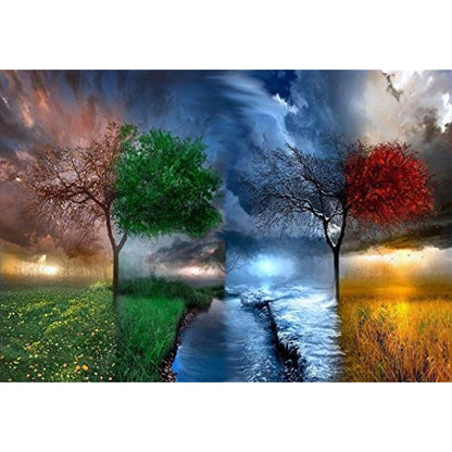 4 Seasons - Large Paper Jigsaw Puzzle [1000 Pieces]