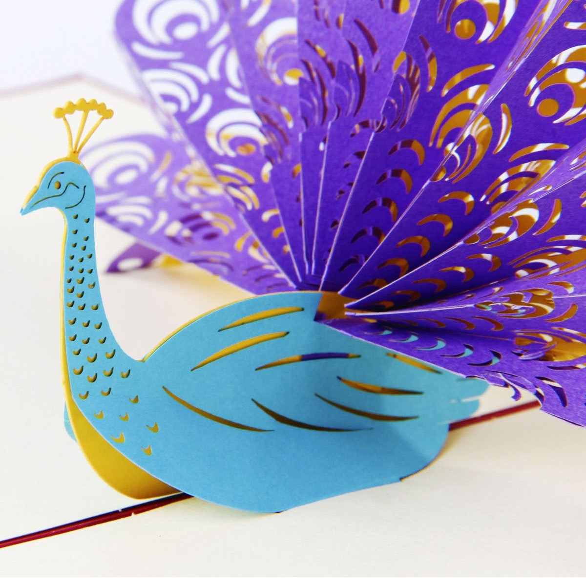 3D Peacock Pop Up Card and Envelope