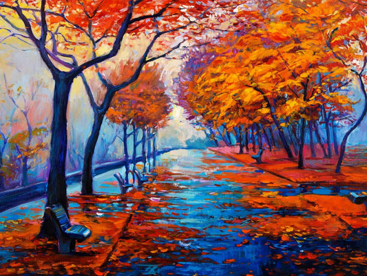 Paint by Numbers Kit - Autumn Painting