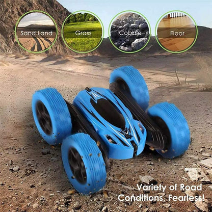 Remote Control Car 360° Rotating LED Headlights Blue