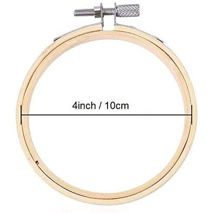 12 Pieces Embroidery Hoops Set Bamboo 4 inch