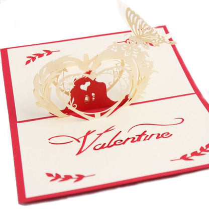 3D Love Valentine's Day Pop Up Card and Envelope