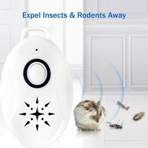 Portable Ultrasonic Battery Operated Mice Repeller - Protect Your Home From Mice