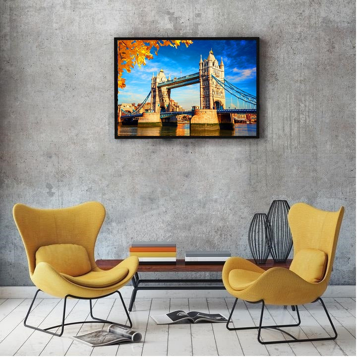 DIY Paint by Numbers Canvas Painting Kit - London Tower Bridge