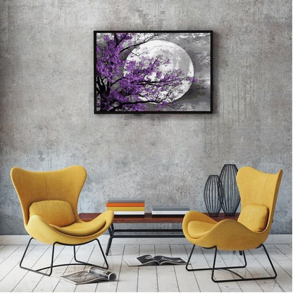 DIY Paint by Numbers Canvas Painting Kit - Big Moon