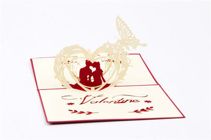 3D Love Valentine's Day Pop Up Card and Envelope