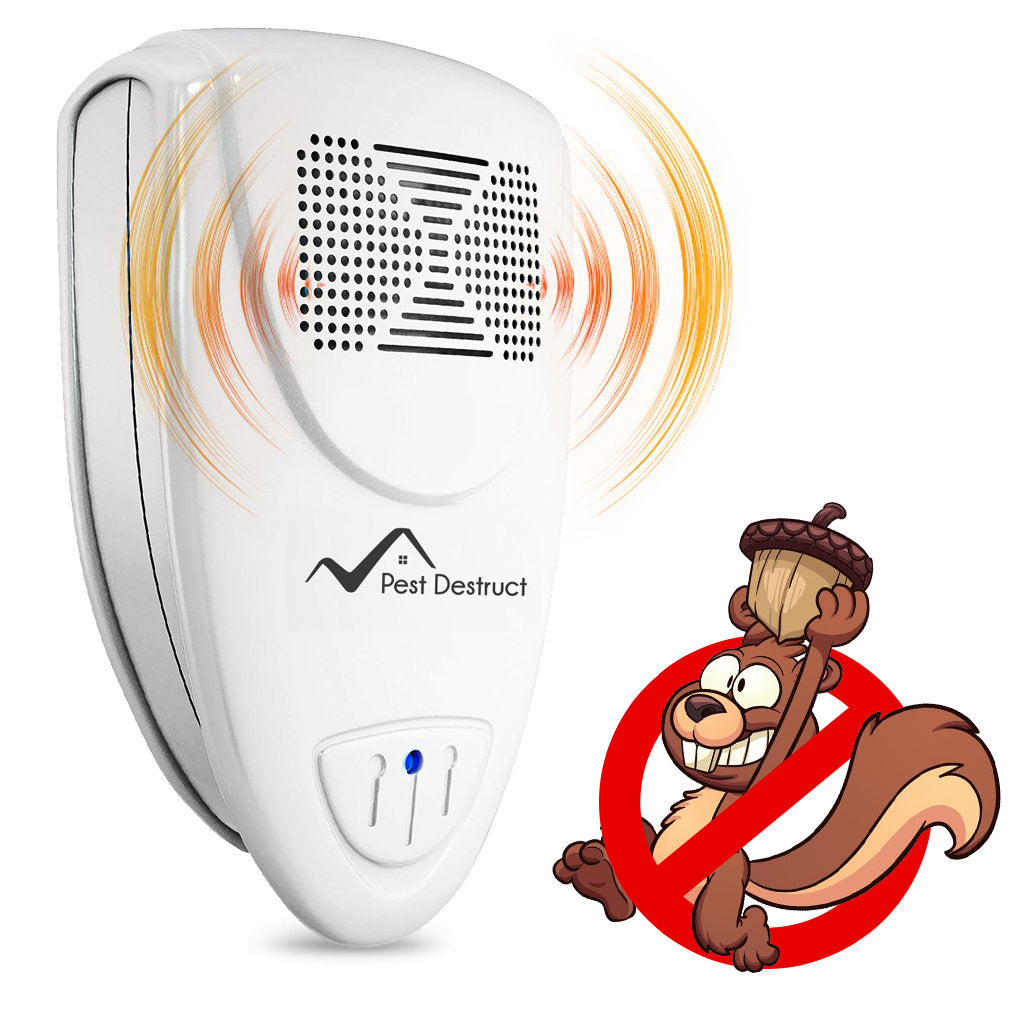 Ultrasonic Squirrel Repeller - Get Rid Of Squirrels In 72 Hours Or It's FREE