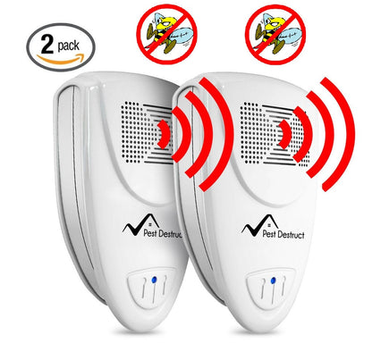 Ultrasonic Wasp and Bee Repeller PACK OF 2 - Get Rid Of Wasps and Bees In 48 Hours Or It's FREE