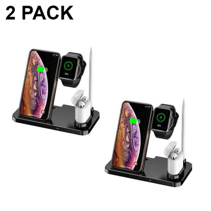 Wireless Charger 4 in 1 Compatible PACK OF 2 - Adapter Included